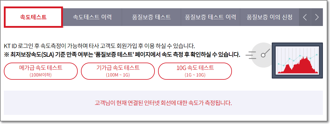 kt 인터넷 속도 체크