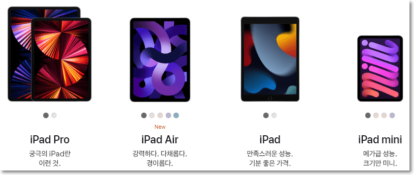 아이패드 차이